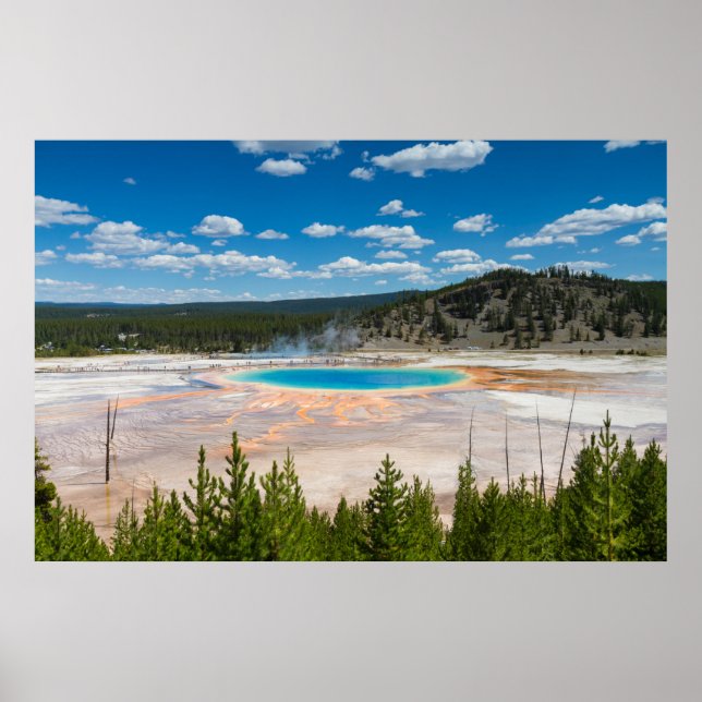 Yellowstone - Grand Prismatic printemps poster (Devant)
