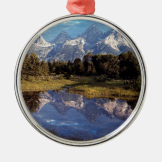 Yellowstone Grand Teton Reflections Metal Ornament