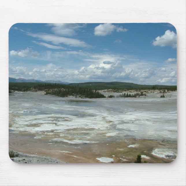 Yellowstone hot land, geyser mouse pad (Front)