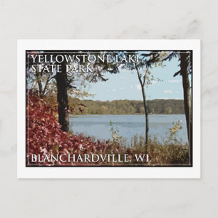 Yellowstone Lake State Park Logo Postcard