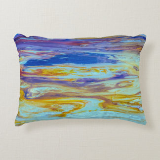 Yellowstone Lava Pool Swirls Accent Pillow