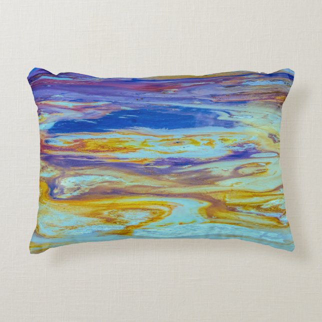 Yellowstone Lava Pool Swirls  Accent Pillow (Front)