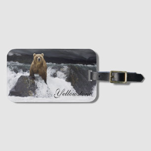 Yellowstone Luggage Tag-Bear Luggage Tag