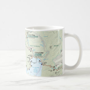 Yellowstone map mug