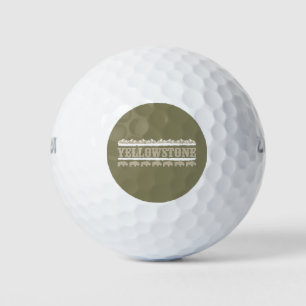 Yellowstone Montana Buffalo Golf Balls