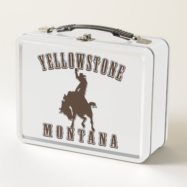 Yellowstone Montana Metal Lunch Box (Front)