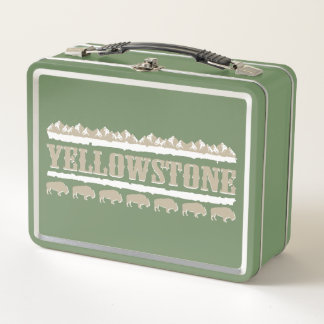 Yellowstone Montana Metal Lunch Box