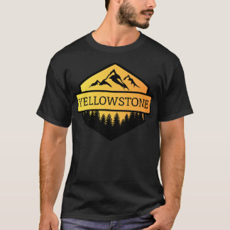 Yellowstone Montana Mountains and Trees T-Shirt
