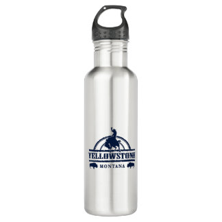 Yellowstone Montana Rodeo Cowboy 710 Ml Water Bottle