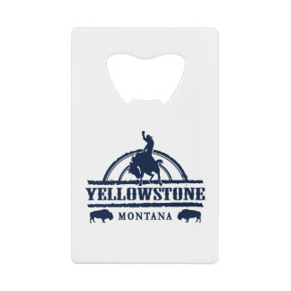 Yellowstone Montana Rodeo Cowboy Credit Card Bottle Opener