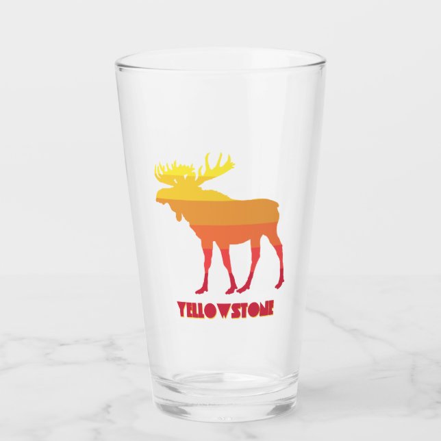 Yellowstone Moose Glass (Front)