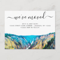 Yellowstone Moving Announcement Postcard