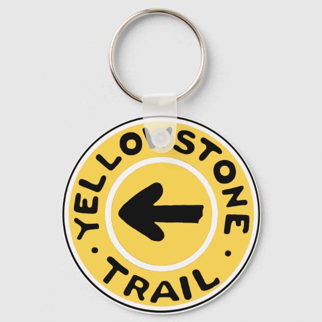 Yellowstone National Auto Trail Keychain (Front)