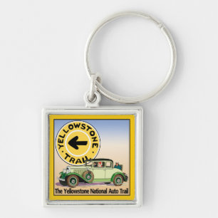 Yellowstone National Auto Trail Keychain