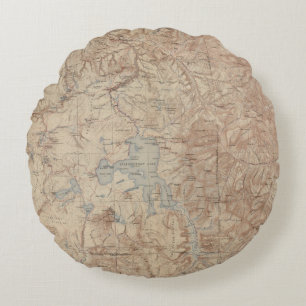 Yellowstone National Park 2 2 Round Pillow