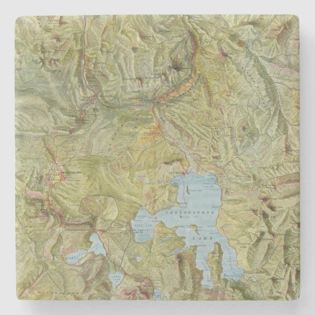 Yellowstone National Park 2 2 Stone Coaster (Front)