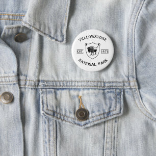 Yellowstone national park 2 inch round button
