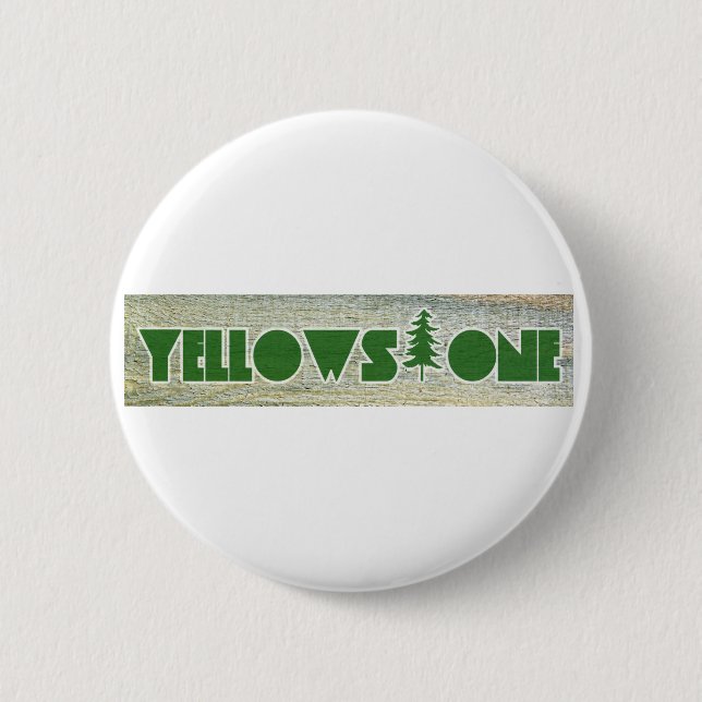 Yellowstone National Park 2 Inch Round Button (Front)