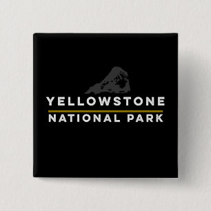 Yellowstone National Park 2 Inch Square Button