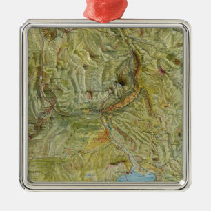 Yellowstone National Park 2 Metal Ornament