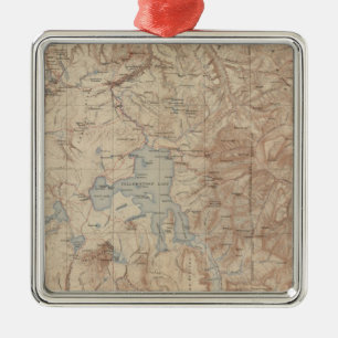 Yellowstone National Park 2 Metal Ornament