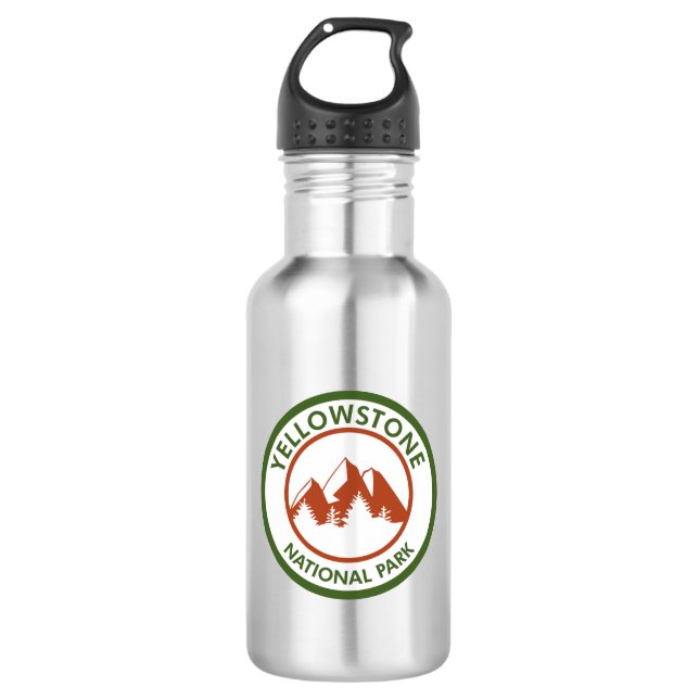 Yellowstone National Park 532 Ml Water Bottle (Front)