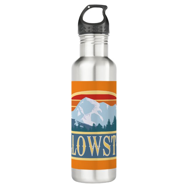 Yellowstone National Park 710 Ml Water Bottle (Front)