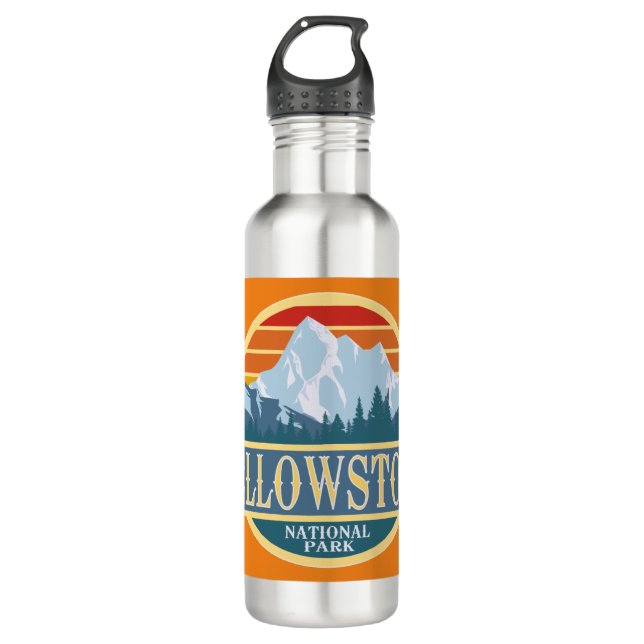 Yellowstone National Park 710 Ml Water Bottle (Front)