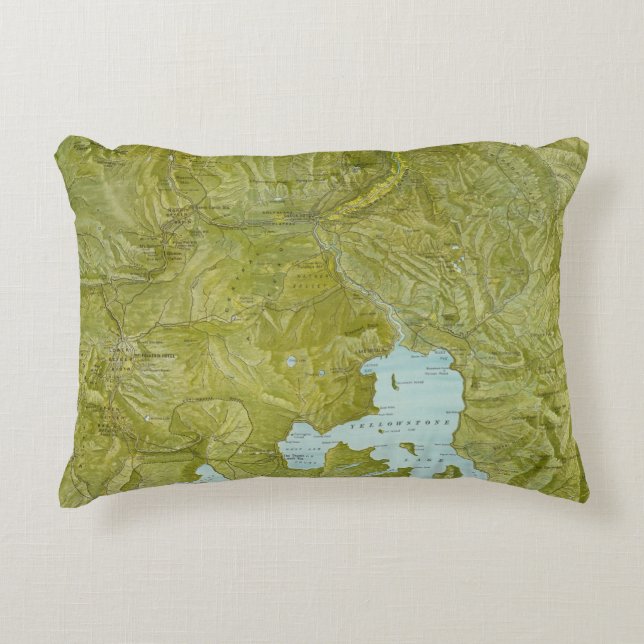 Yellowstone National Park Accent Pillow (Front)