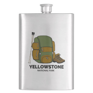 Yellowstone National Park Backpack Hip Flask
