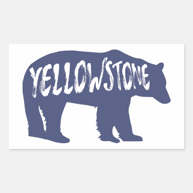 Yellowstone National Park Bear Sticker (Front)