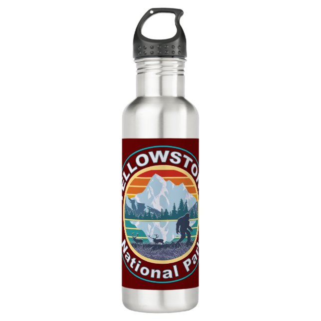 Yellowstone National Park Bigfoot 710 Ml Water Bottle (Front)