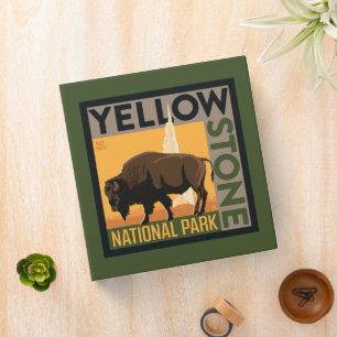 Yellowstone National Park Buffalo Binder