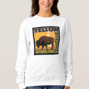 Yellowstone National Park Buffalo Sweatshirt