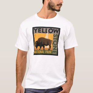 Yellowstone National Park   Buffalo T-Shirt