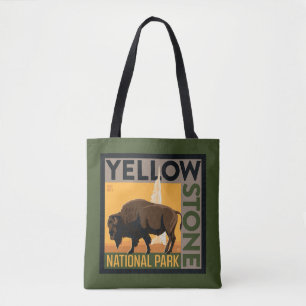 Yellowstone National Park   Buffalo Tote Bag