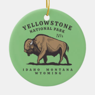Yellowstone National Park Ceramic Ornament