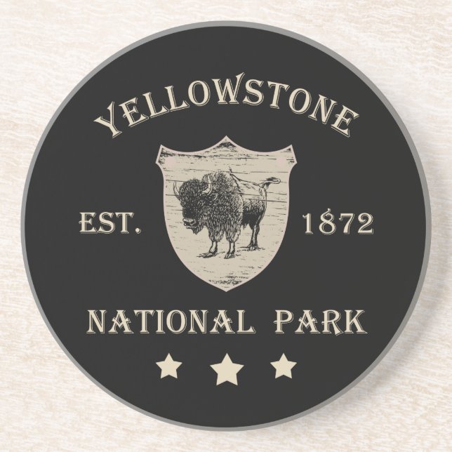 Yellowstone national park coaster (Front)