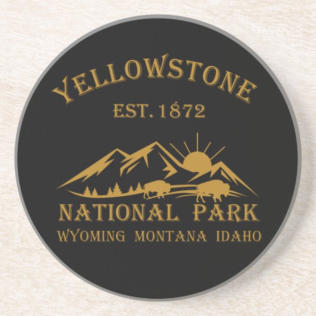 Yellowstone national park coaster (Front)