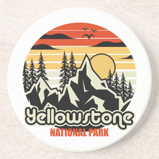 Yellowstone National Park Coaster (Front)
