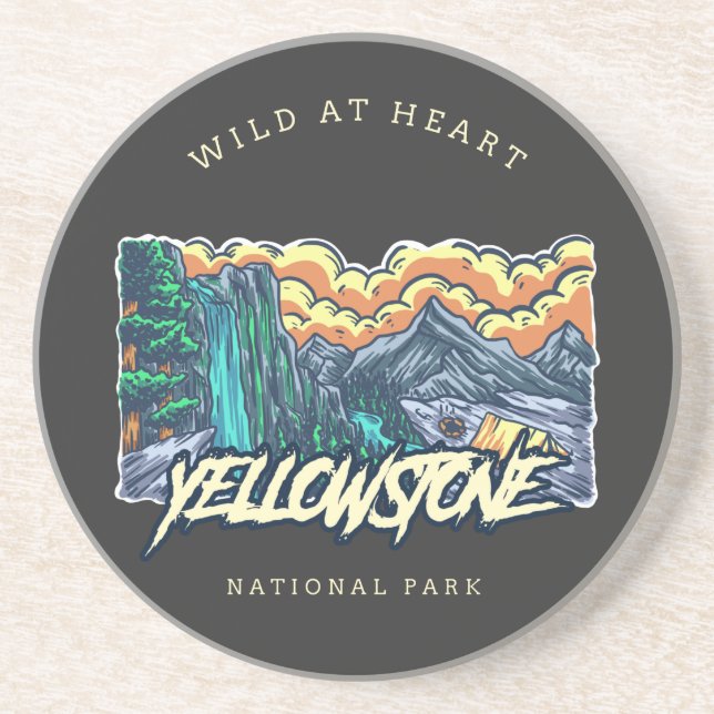 Yellowstone National Park Coaster (Front)