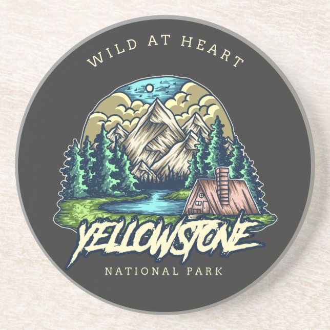 Yellowstone National Park Coaster (Front)