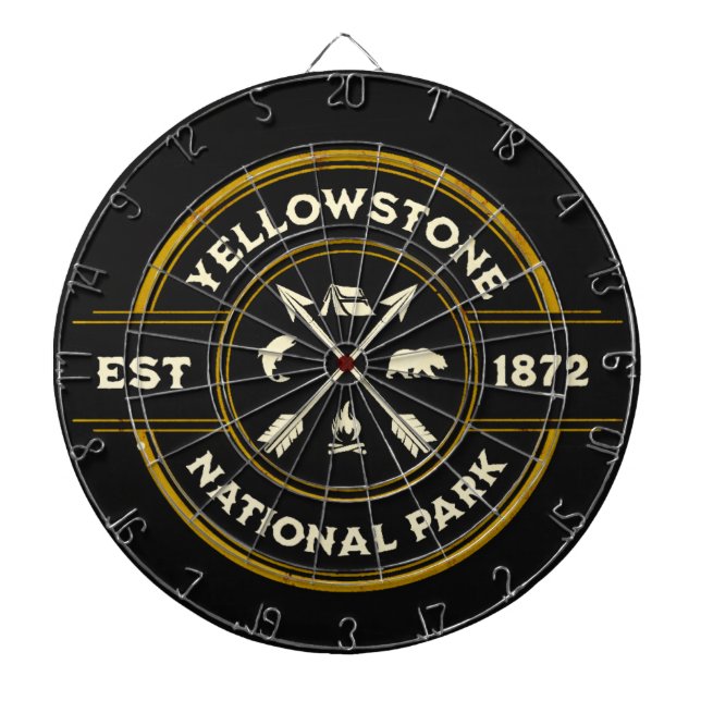  Yellowstone National Park dart board (Front)