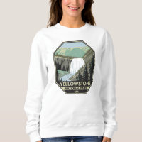 Yellowstone National Park Gibbon Falls Vintage