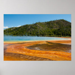Yellowstone National Park Grand Prismatic Spring Poster