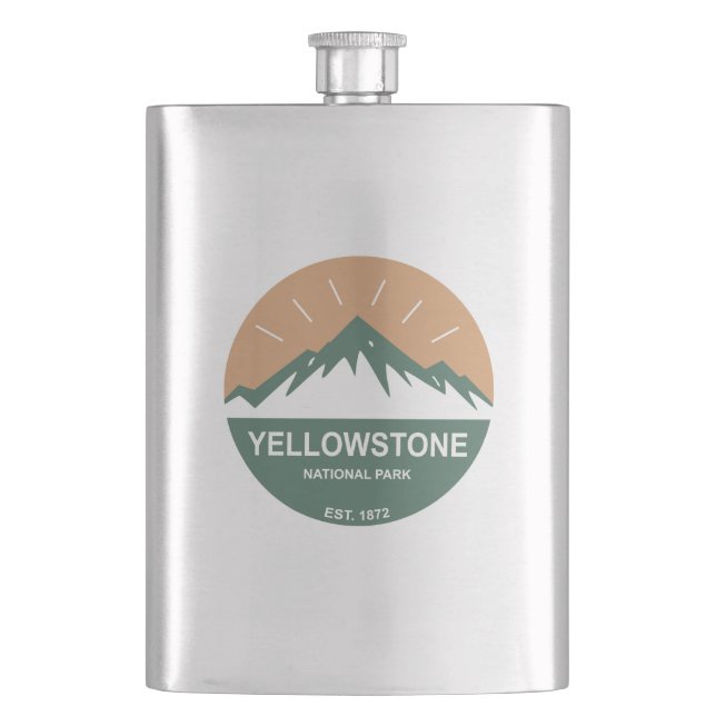 Yellowstone National Park Hip Flask (Front)