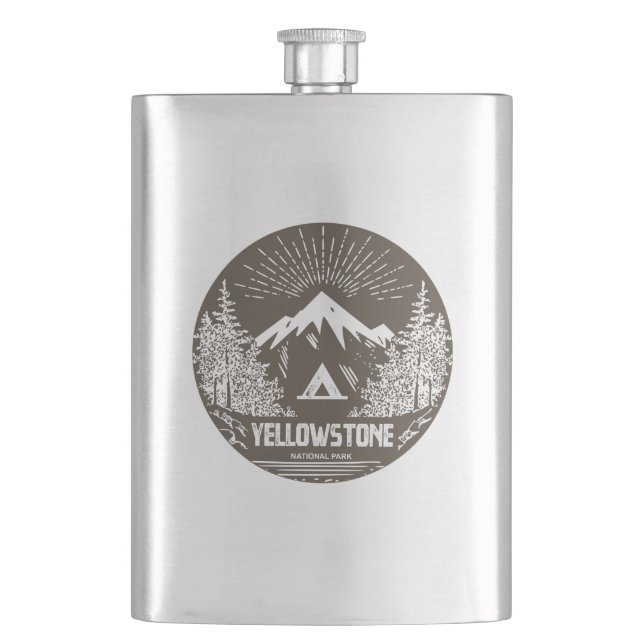 Yellowstone National Park Hip Flask (Front)