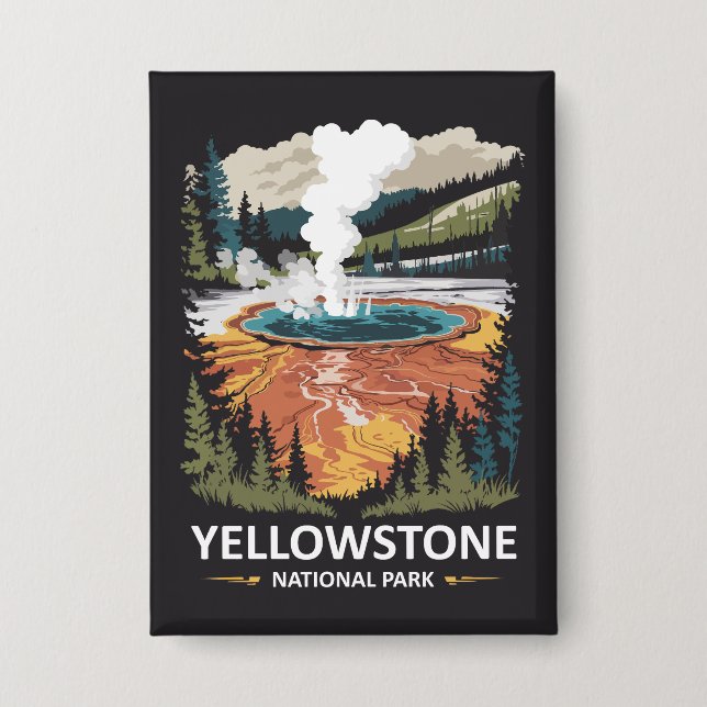 Yellowstone National Park Hot Spring (Front)