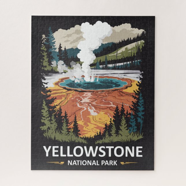 Yellowstone National Park Hot Spring Jigsaw Puzzle (Vertical)