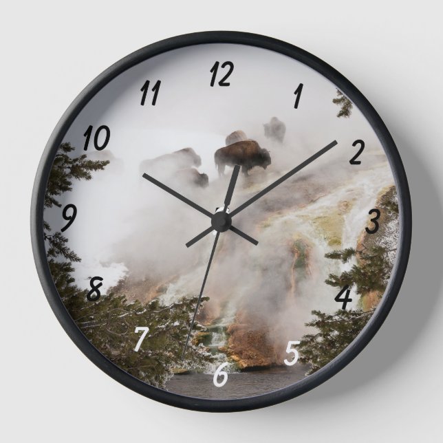Yellowstone National Park is Amazing!  Clock (Front)
